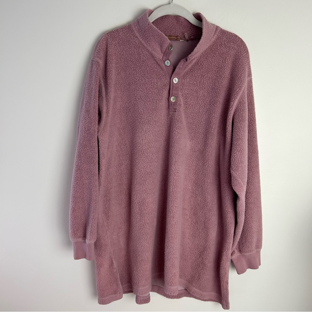 SOFT SURROUNDINGS Women’s Oversized Dusty Pink Cozy Lounge Top Medium M